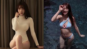 林襄師妹來了！正妹火辣比基尼大膽挖空　日月潭邊秀兇猛身材。Kira#樂天女孩 練習生 伊婷