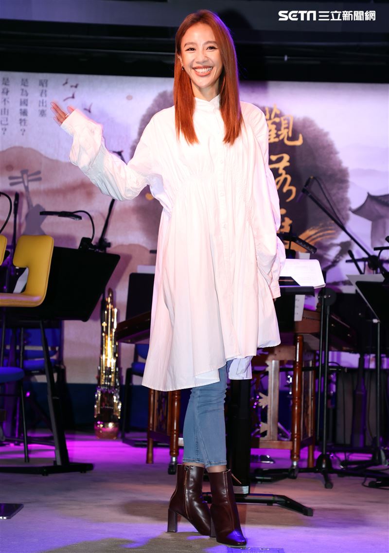 方宥心「大畫昭君~觀落雁」直播音樂會。（記者邱榮吉/攝影）