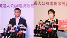 蔡其昌、盧秀燕（圖／中央社）