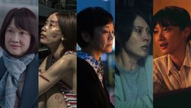 影后／洪慧芳、劉雅瑟、張艾嘉、蔡亘晏、袁澧林。（圖／金馬執委會、牽猴子、華映提供）