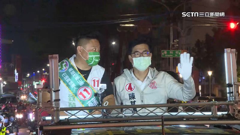 選戰倒數鐵人行程　陳其邁1天6車掃行程