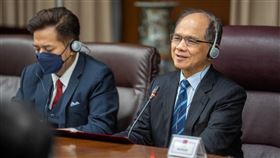 立法院長游錫堃今（16）日參加第二屆台美日國會議員戰略論壇開幕致詞。（圖／立法院提供)