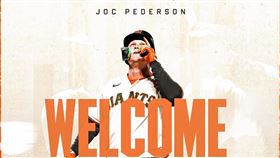 ▲Joc Pederson接受舊金山巨人合格報價。（圖／取自舊金山巨人FB）