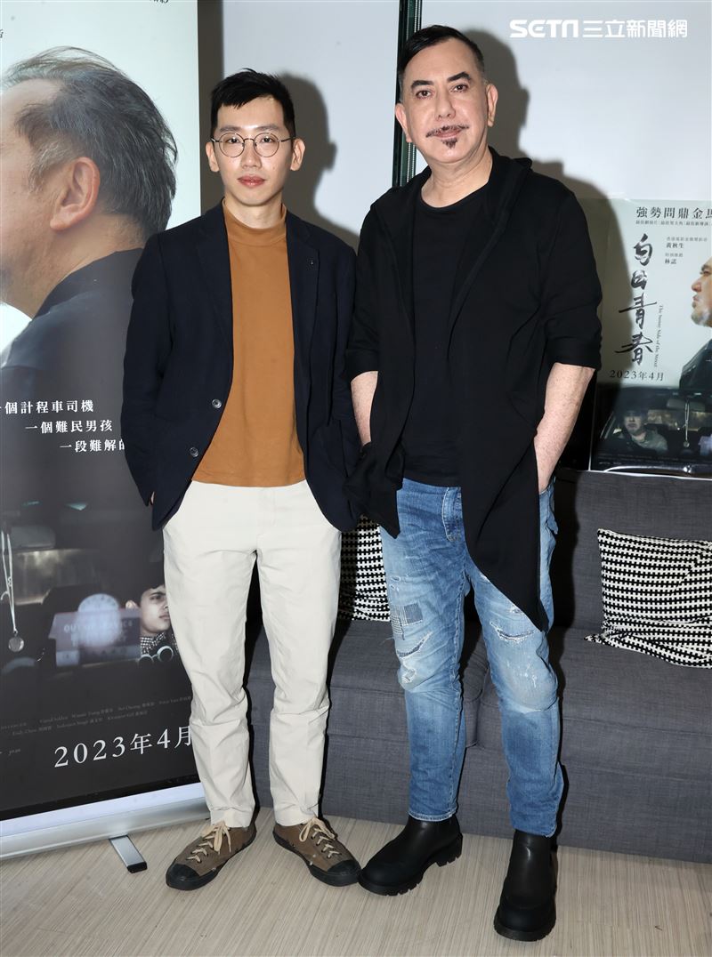 「白日青春」導演劉國瑞、黃秋生聯訪。（記者邱榮吉/攝影）