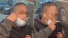 屁孩「搭公車抽菸」煙蒂還亂丟！畫面曝光