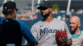 ▲馬林魚阿坎塔拉（Sandy Alcantara）全票獲選賽揚獎，為生涯首次和多明尼加選手第３人。（圖／美聯社／達志影像）