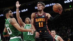 ▲塞爾提克擋下楊恩（Trae Young）27分，笑納8連勝。（圖／美聯社／達志影像）