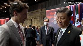 G20習近平當面指責杜魯道。（圖／AP／CTV授權）