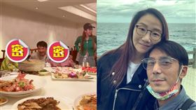 陶晶瑩爆料老公李李仁上酒家，笑開懷還左擁右抱。（圖／翻攝自陶晶瑩臉書）