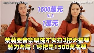才女拉3把大提琴　猜哪把是1500萬名琴？