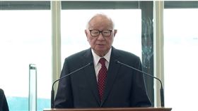 張忠謀。(圖/翻攝總統府發言人臉書直播)