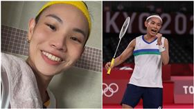 戴資穎（組合圖／翻攝自戴資穎IG、體育署提供）