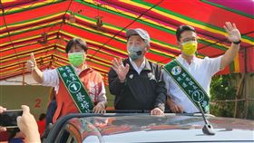 陳時中陪同蔡培慧車隊掃街（圖／陳時中競辦提供）