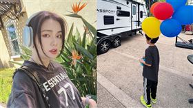 沛莉跟兒子。（圖／翻攝自臉書百變沛莉Peri－我的粉絲都是美女）