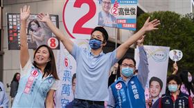 蔣萬安「台北找（早）安」路口拜票-中山區（圖／蔣競辦提供）