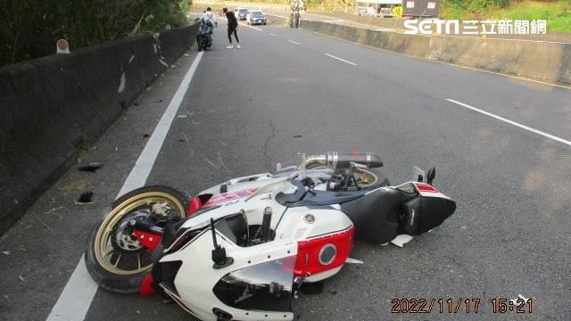 182線道又出事！重機騎士命喪「自摔彎」