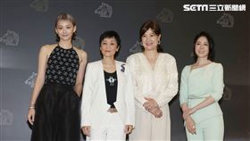 袁澧林、張艾嘉、洪慧芳、蔡亘晏。（圖／記者邱榮吉攝影）