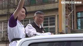 柯文哲出席高虹安新竹車隊掃街啟動記者會及接受媒體聯訪