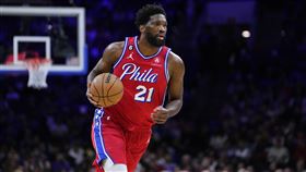 ▲76人恩比德（Joel Embiid）狂攻32分，助球隊拿下勝利。（圖／美聯社／達志影像）