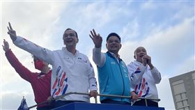 朱立倫、韓國瑜到新竹市輔選林耕仁。(圖/國民黨提供)
