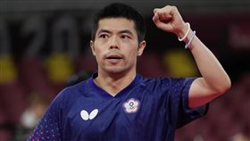 ▲莊智淵亞洲盃桌球賽擊退日本新秀宇田幸矢摘銅。（圖／美聯社／達志影像）