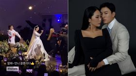 ▲Honey J在9月宣布懷孕，婚禮上挺孕肚熱舞。（圖／翻攝自 Honey J IG）