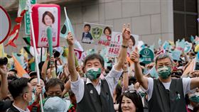 民進黨台北市長候選人陳時中今（20）日舉辦「疼惜台北，為愛而走」大遊行。（圖／陳時中競辧提供)