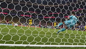 ▲厄瓜多Enner Valencia攻進2022年世界盃首個進球。（圖／美聯社／達志影像）