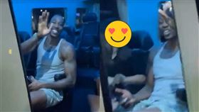 ▲「魔獸」揮手熱情回應大家的問候。（圖／讀者提供／CTWANT提供）