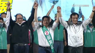 蔡其昌回防海線造勢　前後任立法院長齊挺