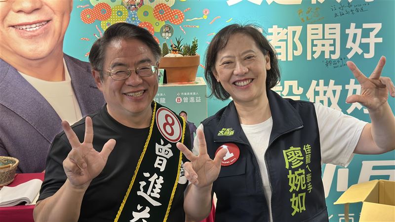 廖婉如土城車掃  籲鄉親力挺新北曾進益