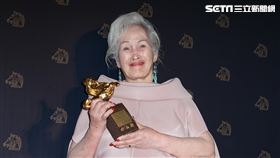 金馬59首次演戲就得獎！75歲「素人阿嬤」林詹珍妹奪最佳女配。（記者邱榮吉、楊澍/攝影）