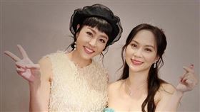 看到好友Stacy(圖右)結婚，藝人唐玲(圖左)難過地說，「我也想當新娘」。