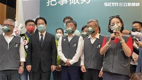 陳時中「台北車掃中」出發記者會副總統賴清德陳建仁出席（圖／記者高逸帆攝影）