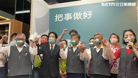 陳時中「台北車掃中」出發記者會副總統賴清德陳建仁出席（圖／記者高逸帆攝影）