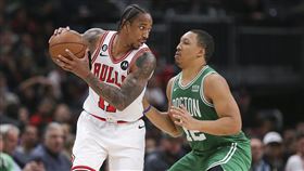 ▲德羅森（DeMar DeRozan）攻下全隊最高28分，公牛終止塞爾提克9連勝。（圖／美聯社／達志影像）