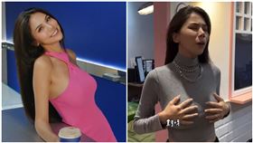  蕾菈「不穿內衣挑戰」胸貼也撕了！超明顯激凸嗨喊：曝光啦（圖／翻攝自我是蕾菈I'm Lyla）
