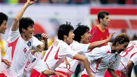 ▲韓國隊2002年韓日世界盃闖進4強。（資料照／取自KFA FB）