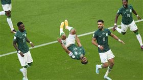 沙烏地阿拉伯擊敗阿根廷。（圖／美聯社／達志影像）