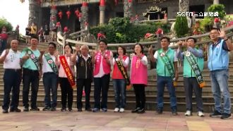 衝刺！周春米東港拜票　蘇清泉搭重機遊行