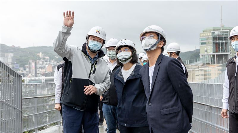 視察基隆塔　蔡英文：將成為台灣重要地標