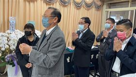 基隆市刑警罹癌辭世，警政署長黃明昭前往上香。（圖／翻攝畫面）