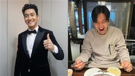  睽違三年，始源一下飛機就直奔鼎王開吃，擺出一個嗨翻天的表情。（組合圖／翻攝自始源 IG）