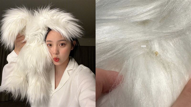 開箱1700元歐陽娜娜兔子　見黃色渣渣氣炸