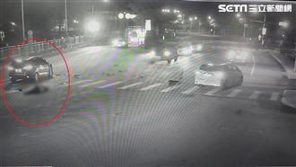 女中士撞闖紅燈醉士官長！酒後飛翔畫面曝