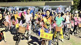 青年挺青年！蔡沐霖陪同林志誠組創意自行車隊拚選舉