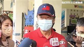 1126郭台銘現身投票。（圖／記者戴玉翔攝影）