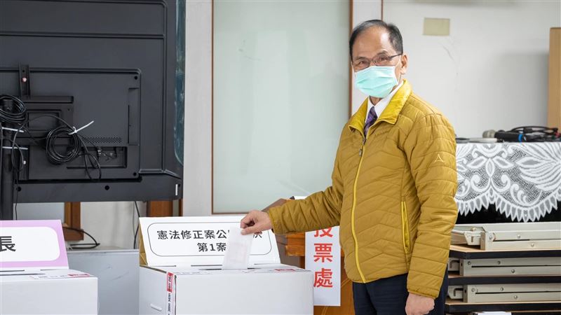今天投票　游錫堃籲珍惜自由意志投票機會