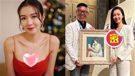 麥明詩得標畫作後簽屬文件，連一旁貴婦名媛都忍不住拍照。（圖／翻攝自muddydirtywater IG）