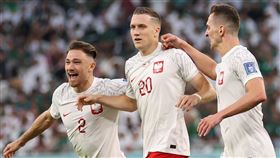 波蘭上半場率先破網，取得1：0領先。（圖／翻攝自FIFA推特）